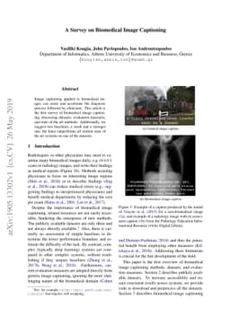 A Survey on Biomedical Image Captioning