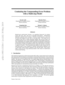 Combating the Compounding-Error Problem with a Multi-step Model