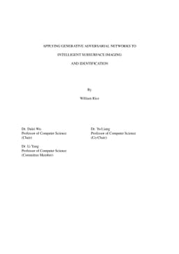 Applying Generative Adversarial Networks to Intelligent Subsurface
  Imaging and Identification