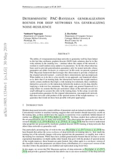 Deterministic PAC-Bayesian generalization bounds for deep networks via
  generalizing noise-resilience