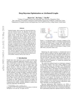 Deep Bayesian Optimization on Attributed Graphs