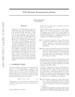 PAC-Bayesian Transportation Bound