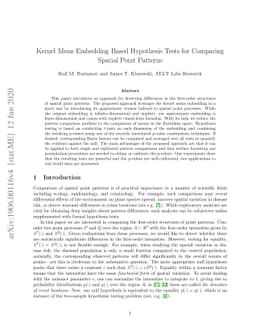 Kernel Mean Embedding Based Hypothesis Tests for Comparing Spatial Point
  Patterns