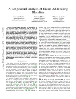 A Longitudinal Analysis of Online Ad-Blocking Blacklists