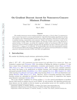On Gradient Descent Ascent for Nonconvex-Concave Minimax Problems
