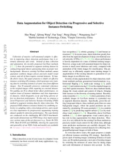 Data Augmentation for Object Detection via Progressive and Selective
  Instance-Switching