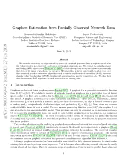 Graphon Estimation from Partially Observed Network Data