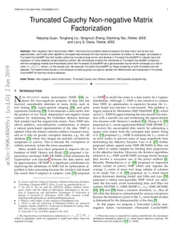 Truncated Cauchy Non-negative Matrix Factorization