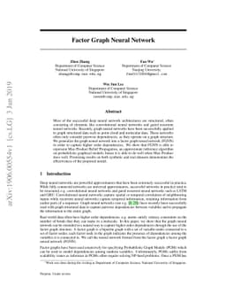 Factor Graph Neural Network