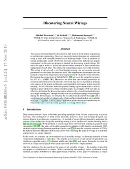Discovering Neural Wirings