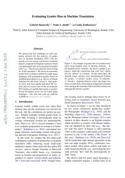 Evaluating Gender Bias in Machine Translation