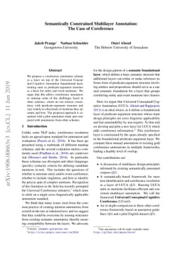 Semantically Constrained Multilayer Annotation: The Case of Coreference