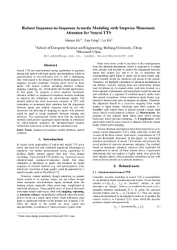 Robust Sequence-to-Sequence Acoustic Modeling with Stepwise Monotonic
  Attention for Neural TTS