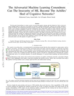 The Adversarial Machine Learning Conundrum: Can The Insecurity of ML
  Become The Achilles' Heel of Cognitive Networks?