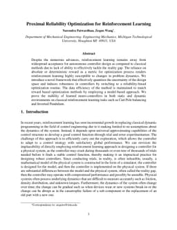 Proximal Reliability Optimization for Reinforcement Learning