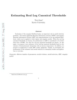 Estimating Real Log Canonical Thresholds