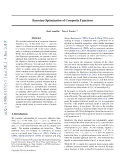 Bayesian Optimization of Composite Functions