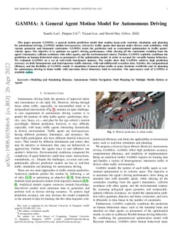 GAMMA: A General Agent Motion Model for Autonomous Driving