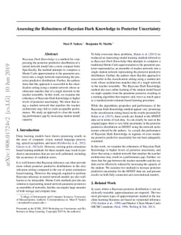 Assessing the Robustness of Bayesian Dark Knowledge to Posterior
  Uncertainty