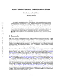 Global Optimality Guarantees For Policy Gradient Methods