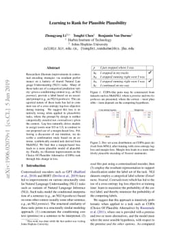 Learning to Rank for Plausible Plausibility