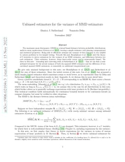 Unbiased estimators for the variance of MMD estimators