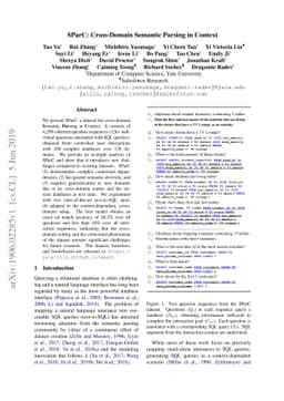 SParC: Cross-Domain Semantic Parsing in Context