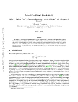 Primal-Dual Block Frank-Wolfe
