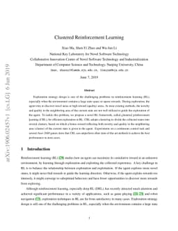 Clustered Reinforcement Learning