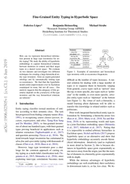 Fine-Grained Entity Typing in Hyperbolic Space
