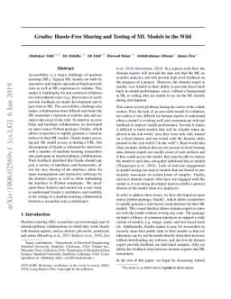 Gradio: Hassle-Free Sharing and Testing of ML Models in the Wild