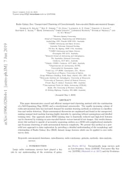 Radio Galaxy Zoo: Unsupervised Clustering of Convolutionally
  Auto-encoded Radio-astronomical Images