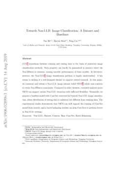 Towards Non-I.I.D. Image Classification: A Dataset and Baselines