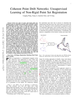 Coherent Point Drift Networks: Unsupervised Learning of Non-Rigid Point
  Set Registration
