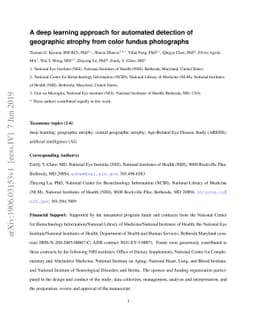A deep learning approach for automated detection of geographic atrophy
  from color fundus photographs