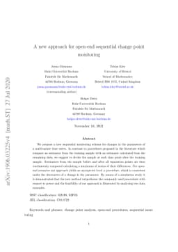 A new approach for open-end sequential change point monitoring