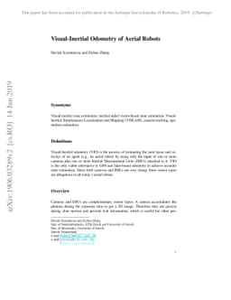 Visual-Inertial Odometry of Aerial Robots