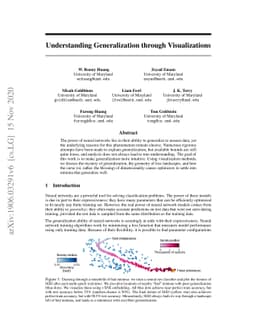Understanding Generalization through Visualizations