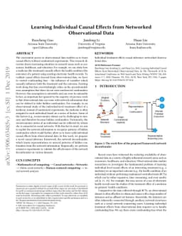 Learning Individual Causal Effects from Networked Observational Data