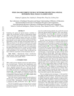 Pixel DAG-Recurrent Neural Network for Spectral-Spatial Hyperspectral
  Image Classification