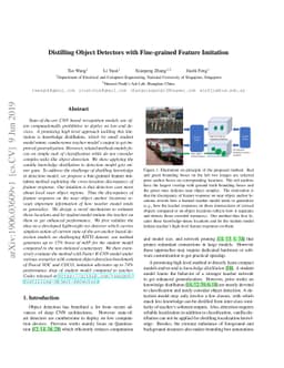 Distilling Object Detectors with Fine-grained Feature Imitation