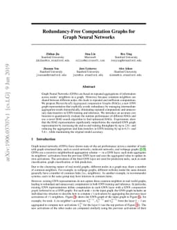 Redundancy-Free Computation Graphs for Graph Neural Networks