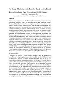 An Image Clustering Auto-Encoder Based on Predefined Evenly-Distributed
  Class Centroids and MMD Distance