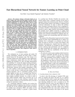 Fast Hierarchical Neural Network for Feature Learning on Point Cloud