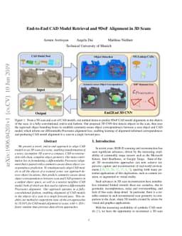 End-to-End CAD Model Retrieval and 9DoF Alignment in 3D Scans