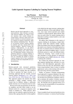 Label-Agnostic Sequence Labeling by Copying Nearest Neighbors