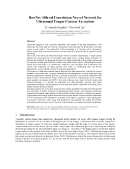 BowNet: Dilated Convolution Neural Network for Ultrasound Tongue Contour
  Extraction