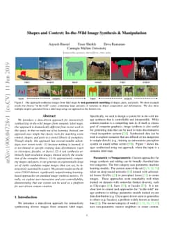Shapes and Context: In-the-Wild Image Synthesis & Manipulation