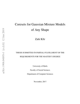 Coresets for Gaussian Mixture Models of Any Shape