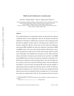 Multi-local Collaborative AutoEncoder